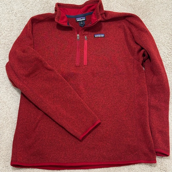 Patagonia Other - Patagonia Better Sweater Quarter-Zip Fleece Pullover - Men's - Red